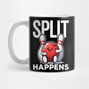 Split Happens Funny Bowling Saying Mug